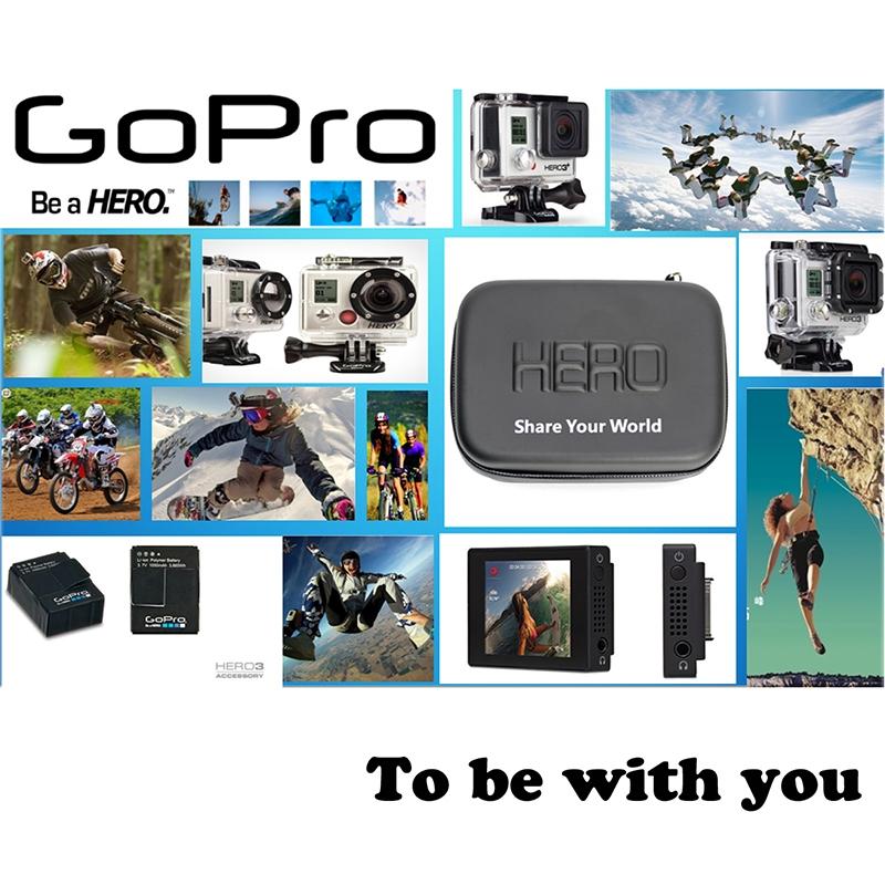 Portable Waterproof Travel Case for Action Cameras - Shockproof Fits Gopro Insta360 Dji - 22x16x7cm