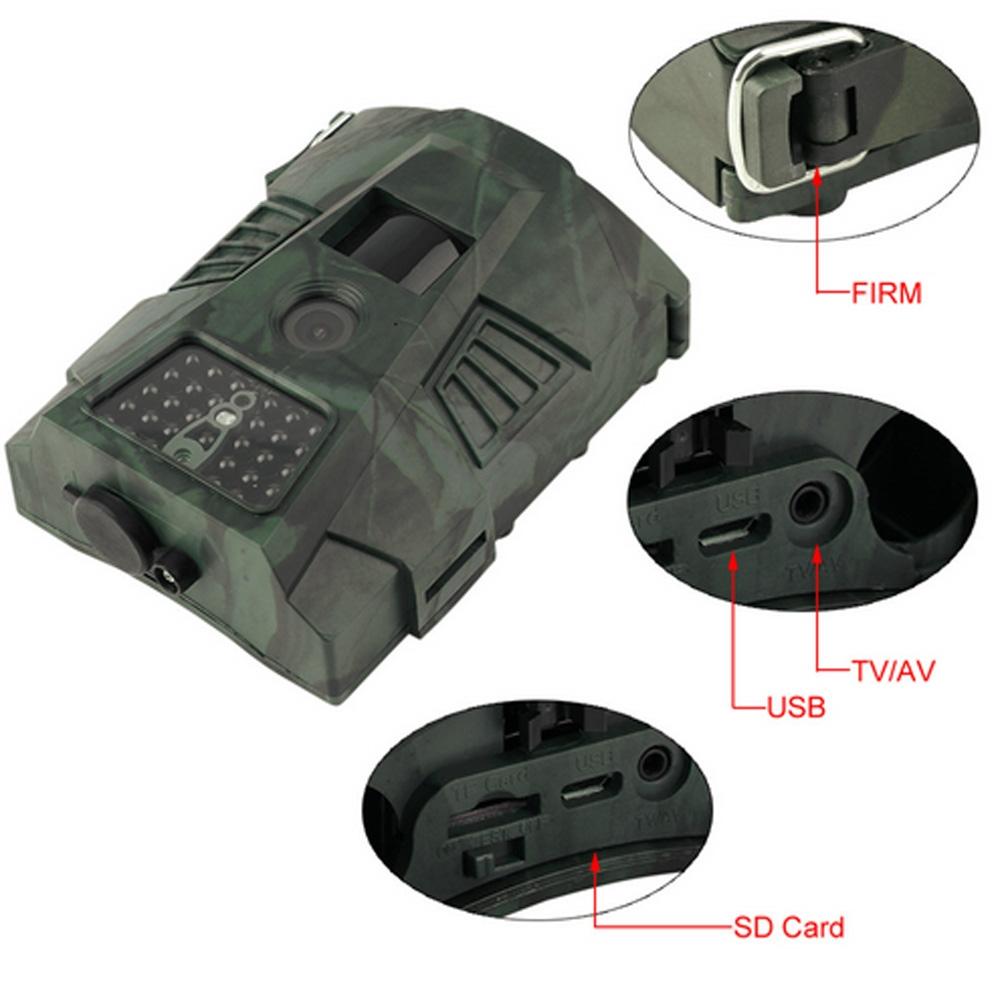 Waterproof Night Vision Hunting Trail Camera With Wide Angle And Pir Sensor