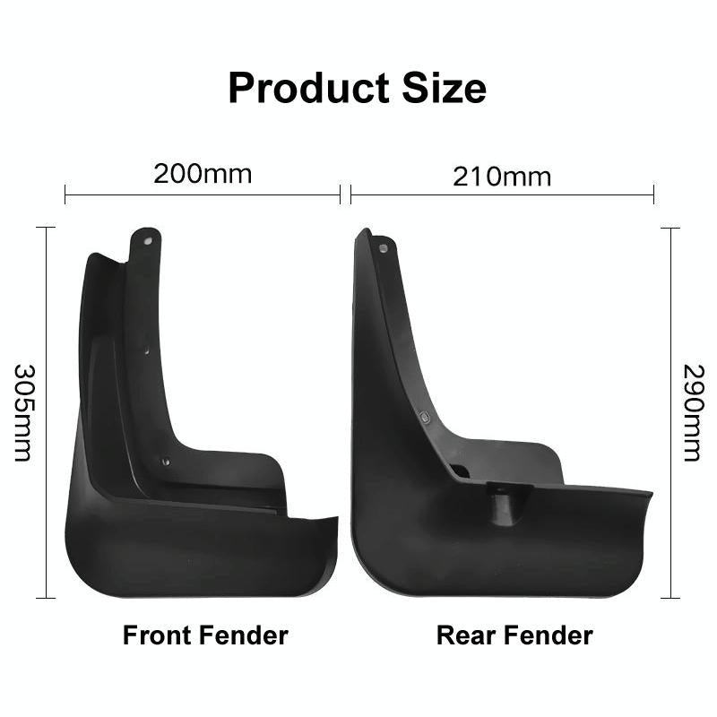For Hyundai Santa Fe 2019-2021 4Pcs / Set Car Auto Soft Plastic Splash Flaps Fender Guard