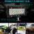 7 Inch 18W 1800Lm 3 Row Led Strip Light Working Refit Off - Road Vehicle Lamp Roof Strip Light