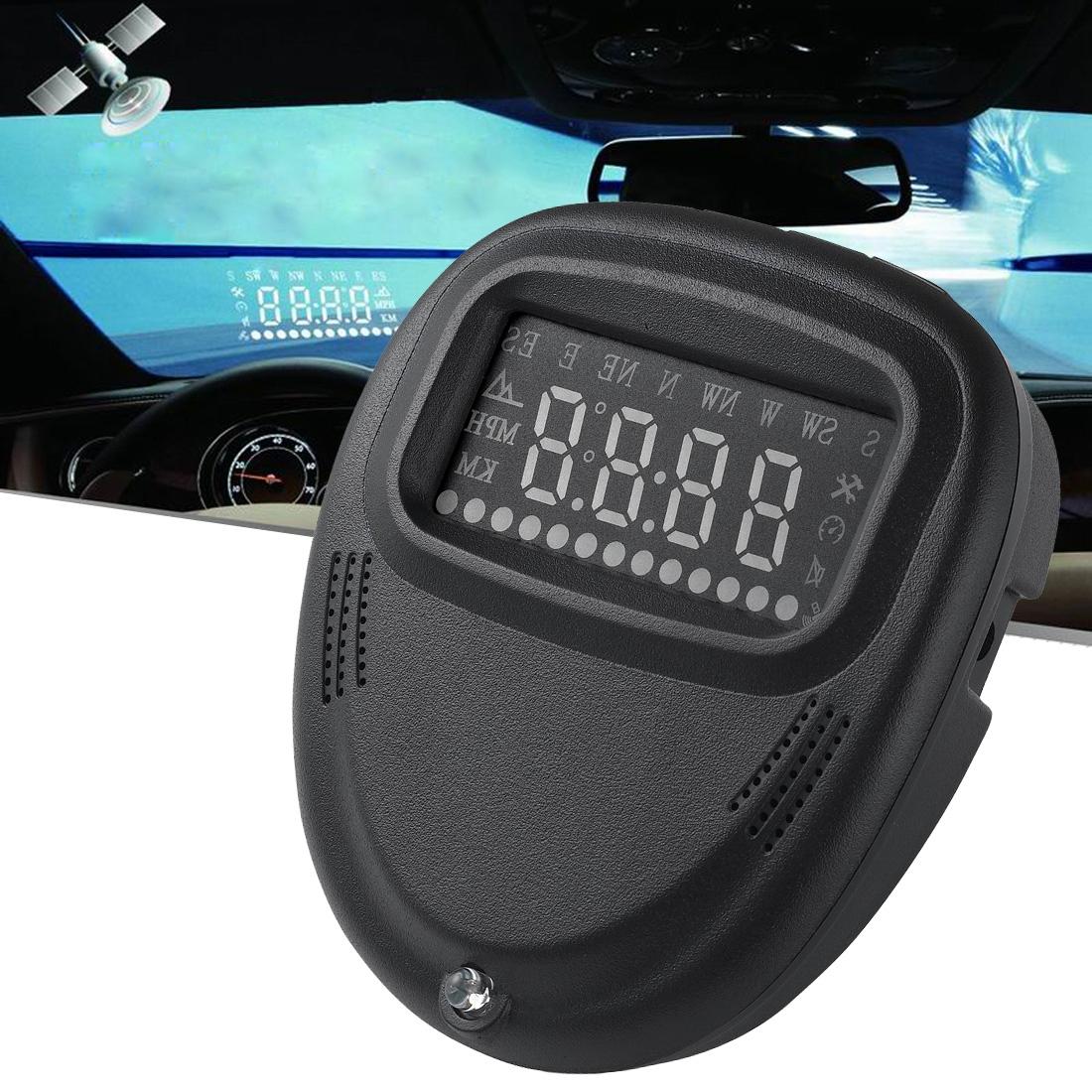 2.0 Inch Car Gps Hud Head Up Display Speed Altitude & Alarm Auto Sleep Satellite Signal