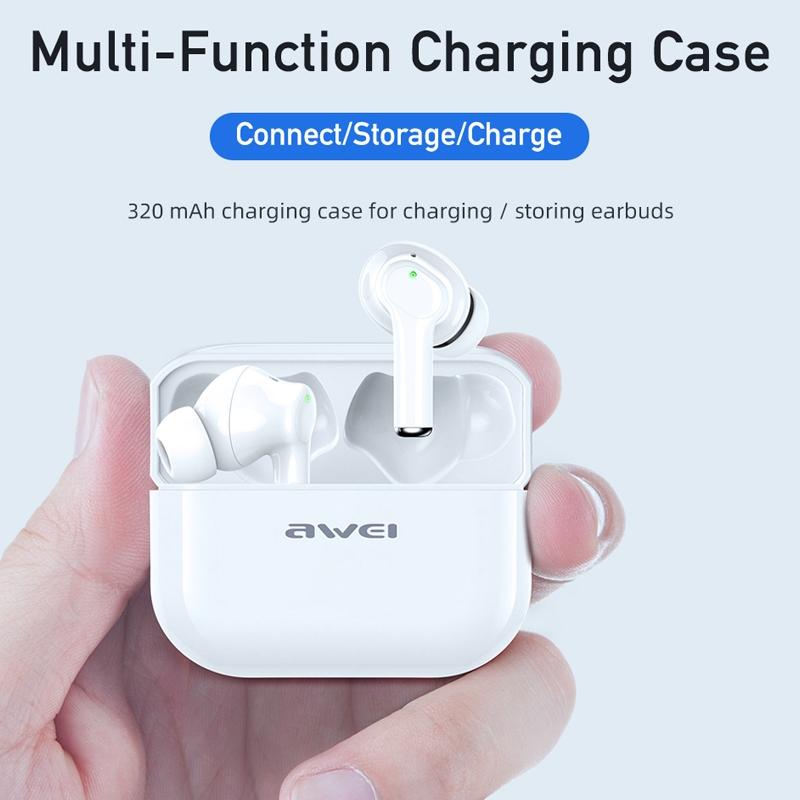 Waterproof Tws Headset with Anc & Charging Case - Ta1 Bluetooth V5.0