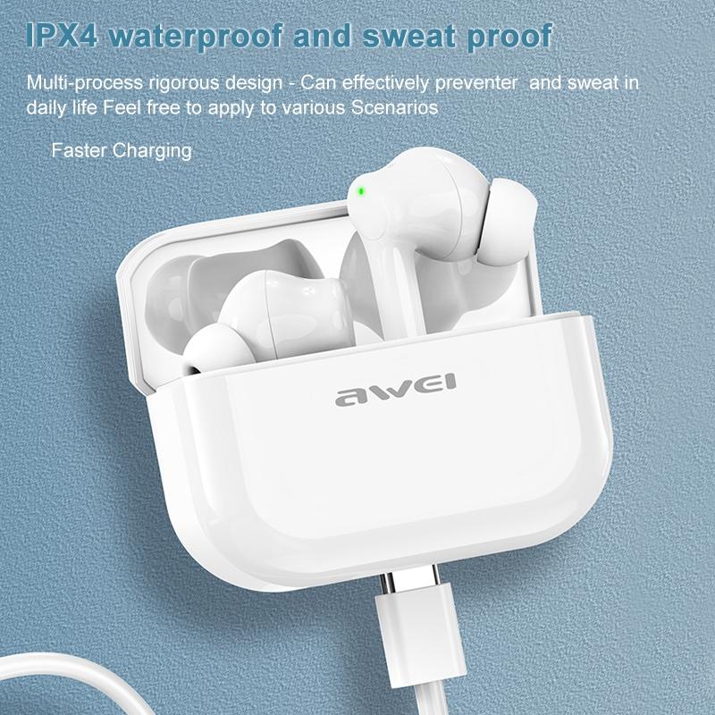 Waterproof Tws Headset with Anc & Charging Case - Ta1 Bluetooth V5.0
