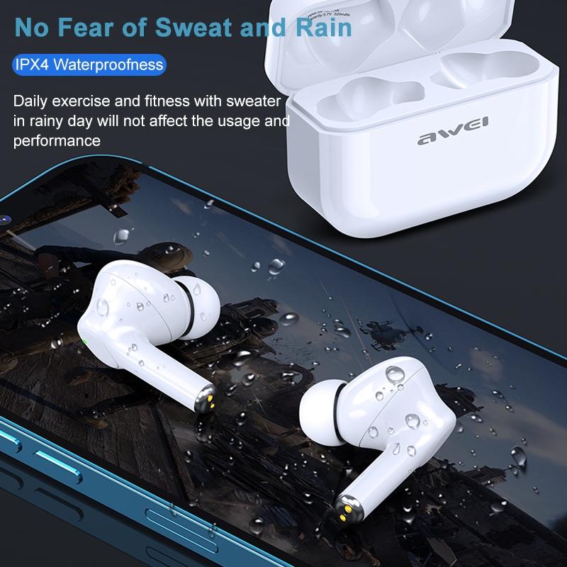 Waterproof Tws Headset with Anc & Charging Case - Ta1 Bluetooth V5.0
