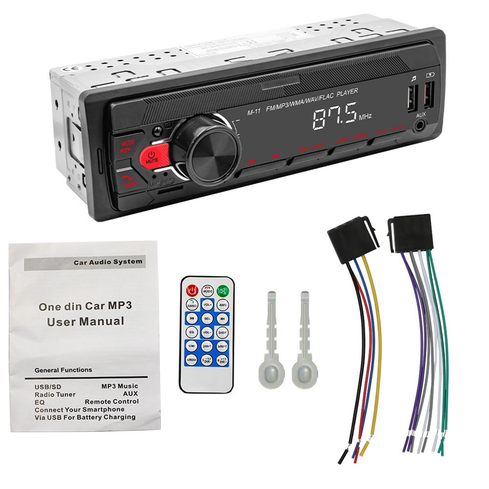 Bluetooth Car Mp3 Player - Fm Radio Tf Card Mobile Phone Interconnection - M11