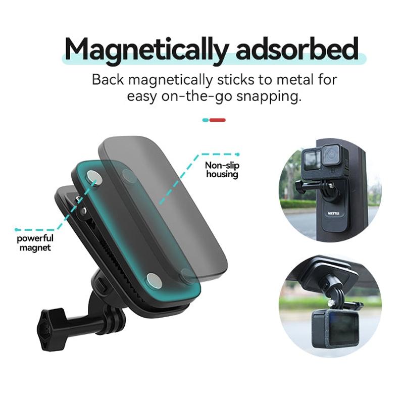 Universal Magnetic Backpack Mounting Bracket - Quick Release
