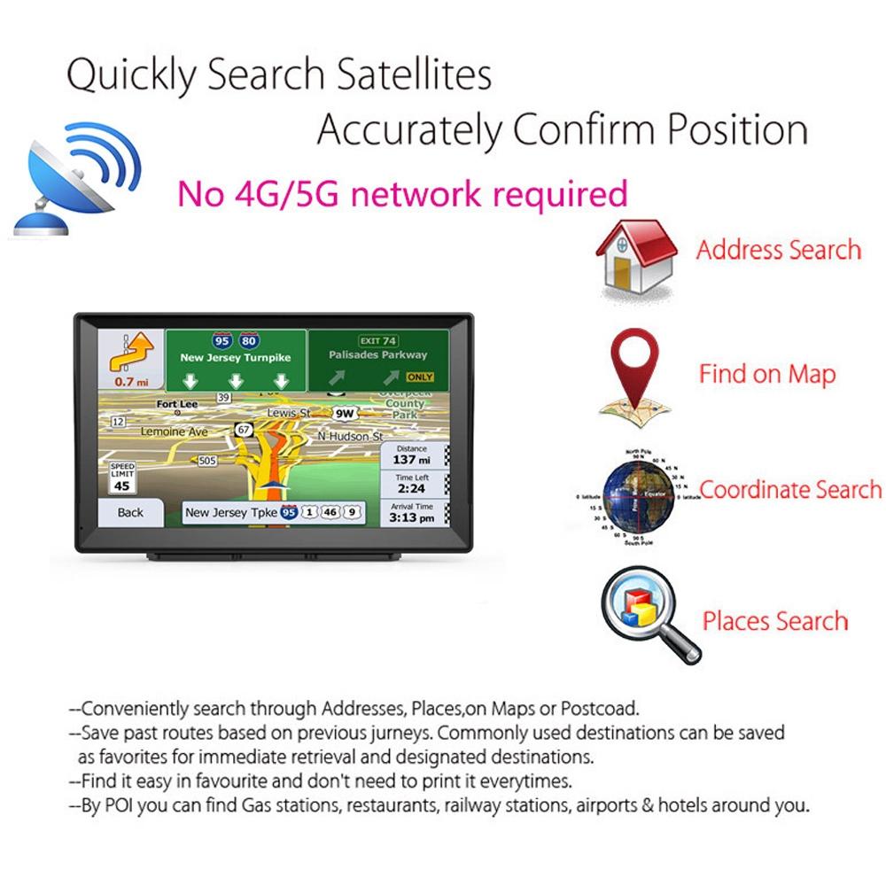 8 Inch Car Gps Navigator - 9 Screen Bluetooth Africa Map - Russia + Ukraine + Belarus Map