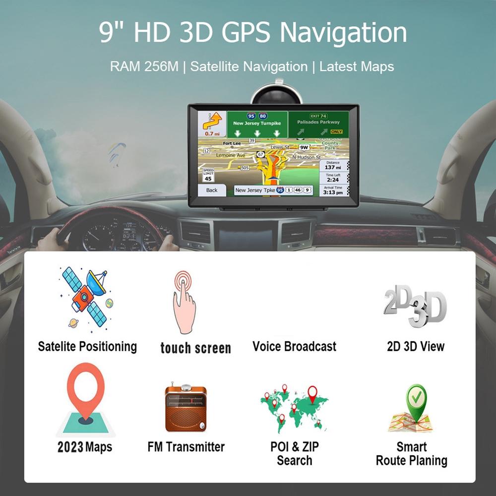 8 Inch Car Gps Navigator - 9 Screen Bluetooth Africa Map - Russia + Ukraine + Belarus Map