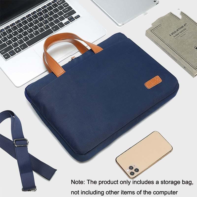 Ultra-thin Laptop Messenger Bag for Macbook 15.6-16.1 Inches - Dark Blue & Black