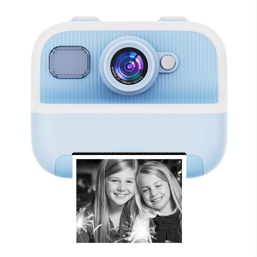 Blue Children'S Thermal Camera With Dual-Camera 1080P Hd 2400W Pixel 2.4-Inch Display - Blue+32Gb