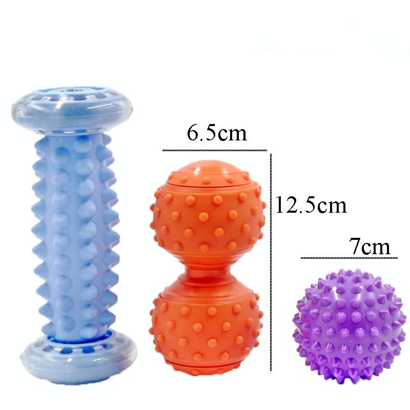 Plantar Fascia Massage Ball Set Blue Foot Bottom Bump Peanut Ball 7Cm Tattan Muscle Relaxation Fitness Hand Holding