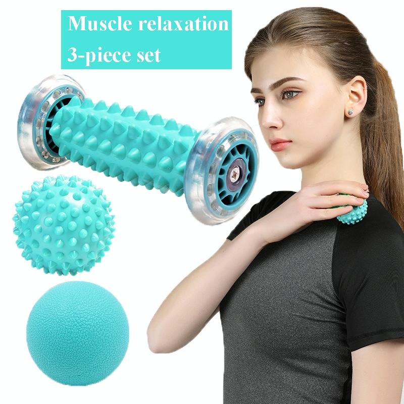 Plantar Fascia Massage Ball Set Blue Foot Bottom Bump Peanut Ball 7Cm Tattan Muscle Relaxation Fitness Hand Holding