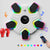 Bluetooth Music Boxing Machine - 4 Modes 9 Speeds Colourful Lights - With Kids Gloves Black