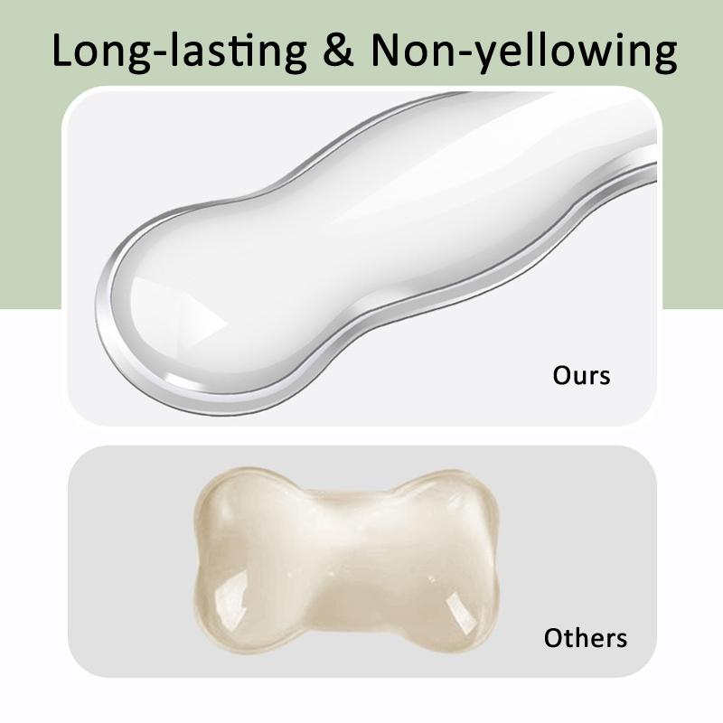 Large Green Silicone Keyboard Wrist Rest & Mouse Pad - Large Transparent Gray