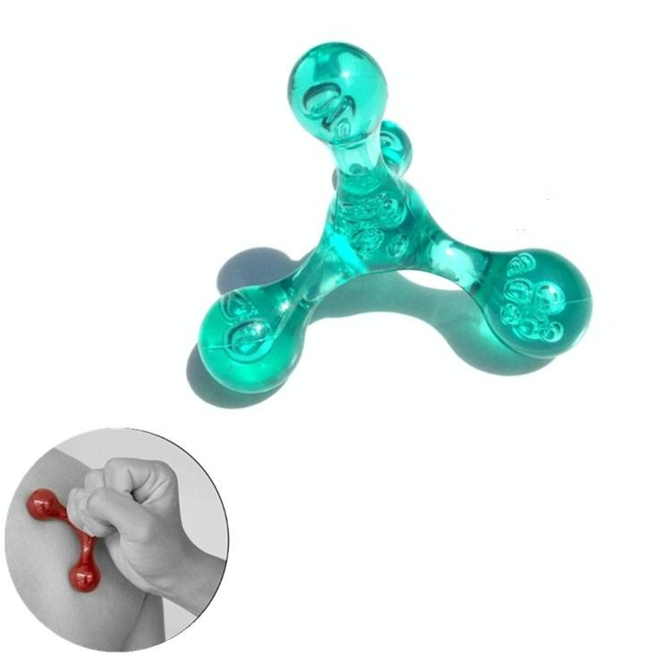 Manual Four-Ball Waist Massager Green