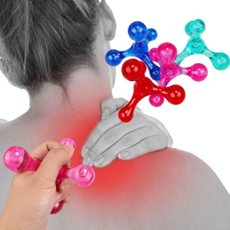 Manual Four-Ball Waist Massager Green