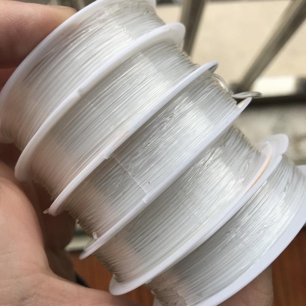 5 Transparent Fishing Line Elastic Wire Rope For Diy Jewelry 0.8Mm