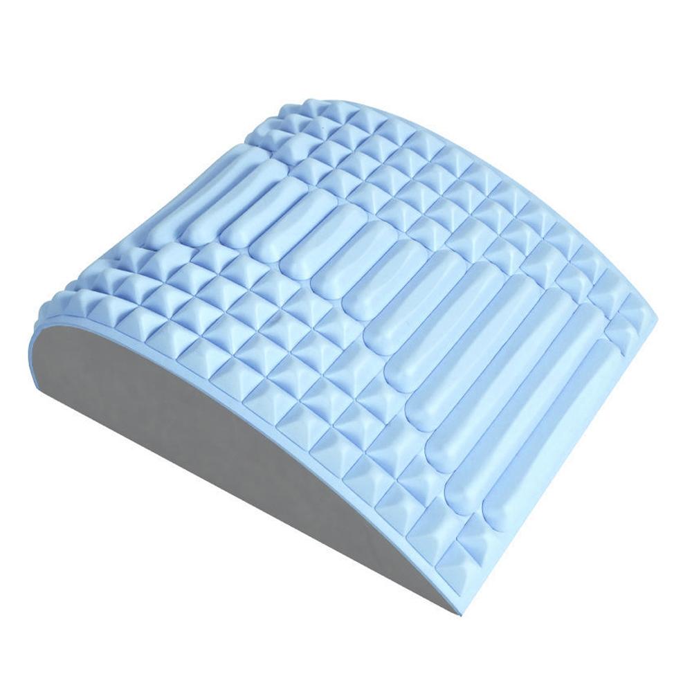 Blue Lumbar Massager For Spinal Stretching And Relaxation - Solid Colour Blue