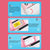 Instant Camera with Thermal Printer and Hd Video - Blue 16g - 32G Pink