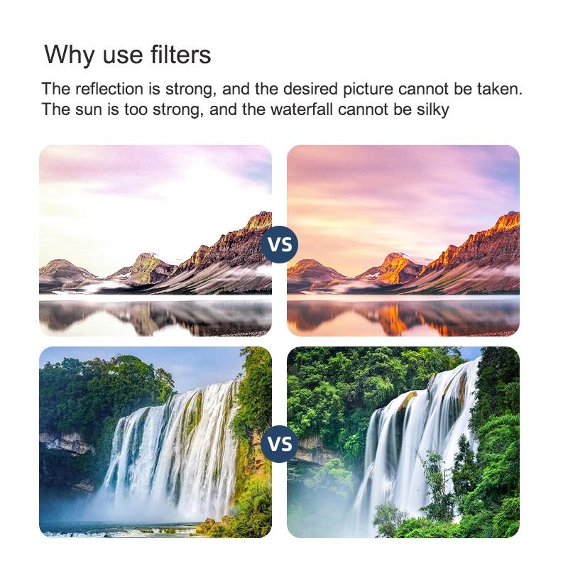 Universal Action Camera Lens Filter for Gopro Hero Series - Night Filter