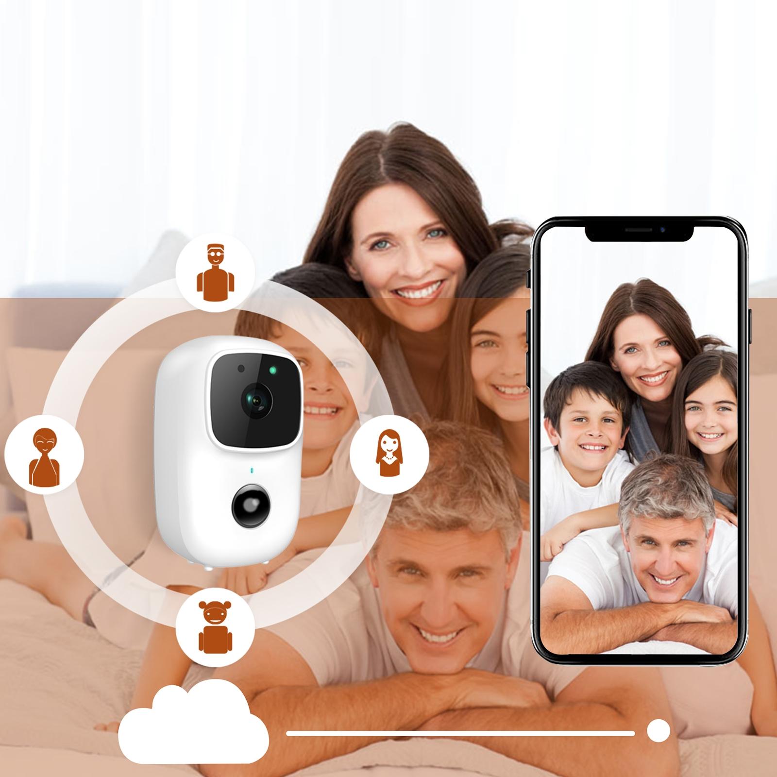 Low-Power Battery Surveillance Camera With Two-Way Intercom And Pir Motion Detection