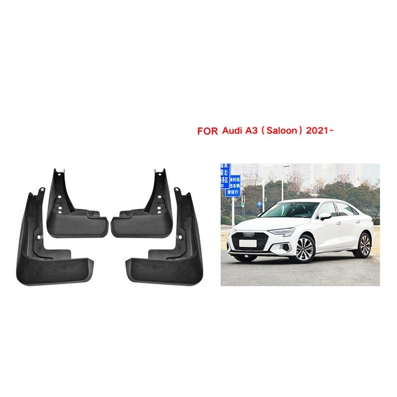 For Audi A3 Sedan 2021 4Pcs / Set Car Auto Soft Plastic Splash Flaps Fender Guard