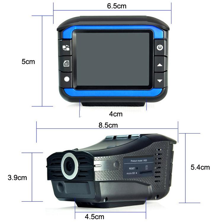 2-in-1 Electronic Dog Driving Recorder with Radar Warning
