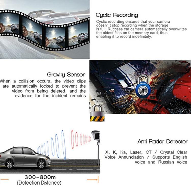 2-in-1 Electronic Dog Driving Recorder with Radar Warning