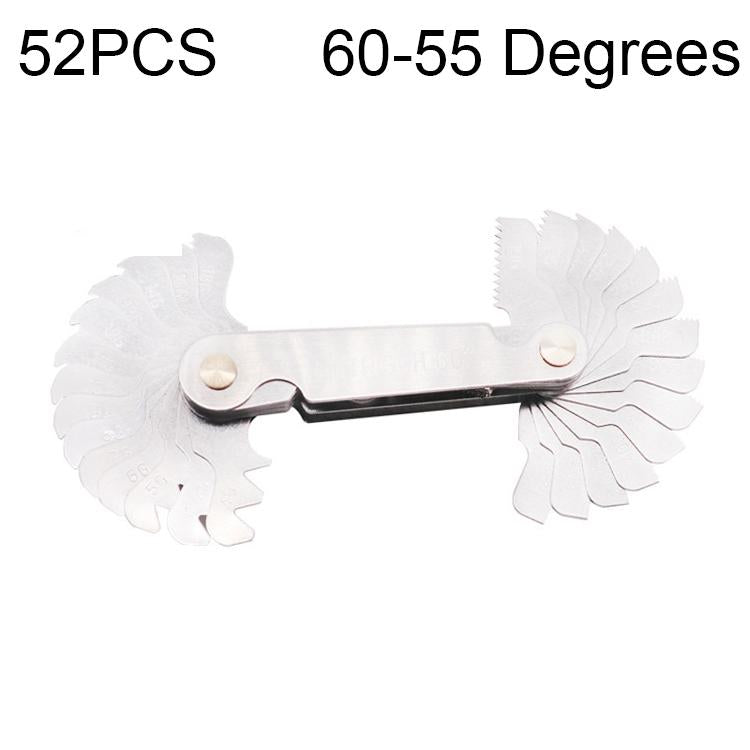 Stainless Steel Thread Gauge - 52 Pcs Metric & British 60 / 55 Degrees