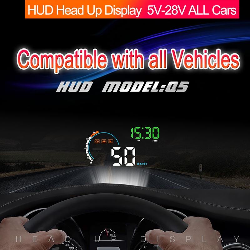 4 Inch Gps Head Up Display Speed Direction Distance Kilometres