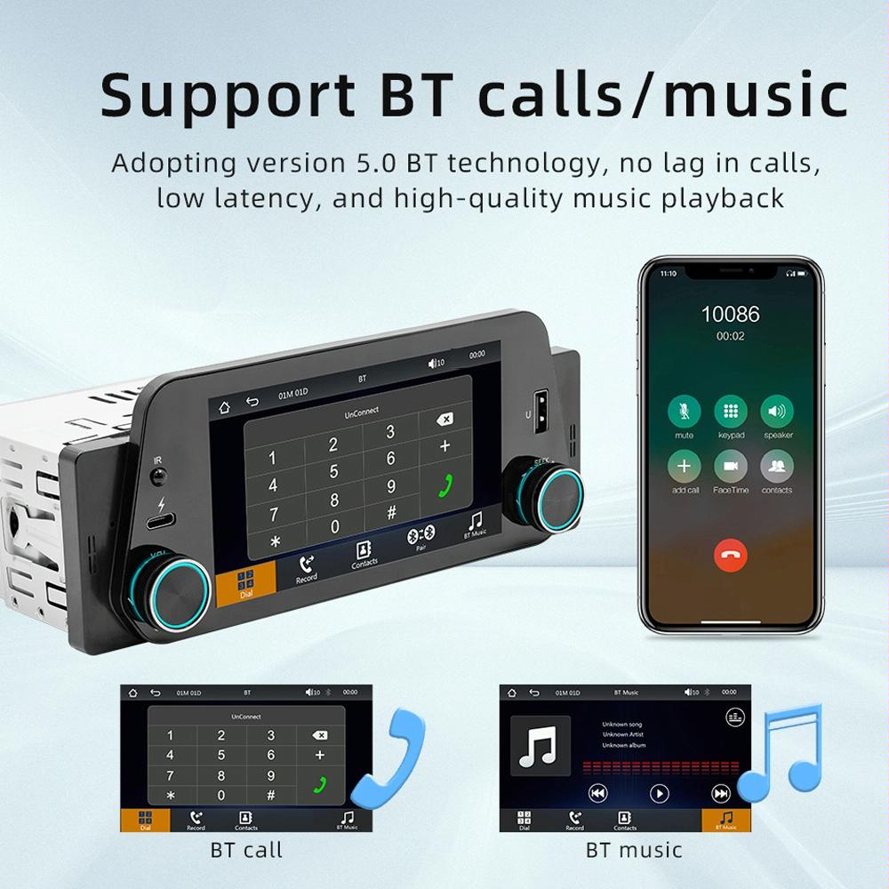 5 Inch Bluetooth Mp5 Inch Car Radio - Hands-Free