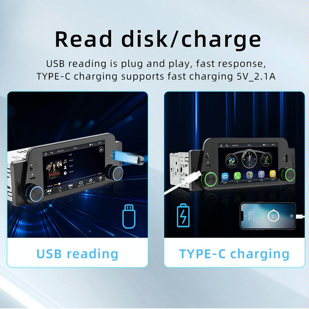 5 Inch Bluetooth Mp5 Inch Car Radio - Hands-Free