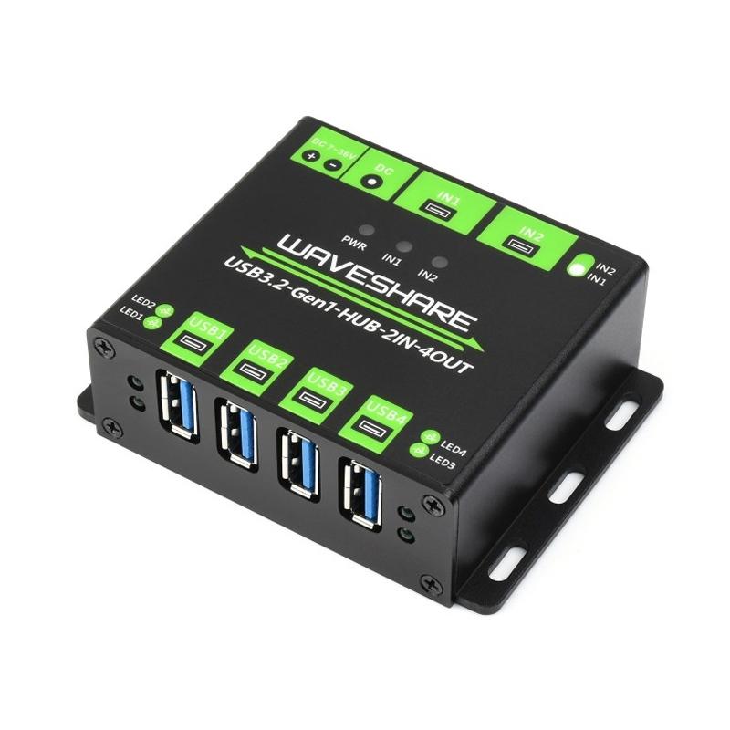 4-Port Usb 3.2 Hub With Dual Host Switching