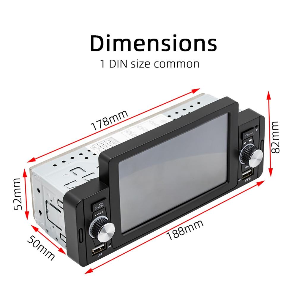5 Inch Car Bluetooth Mp5 Inch Player - Phone Mirror Link Steering Wheel Control