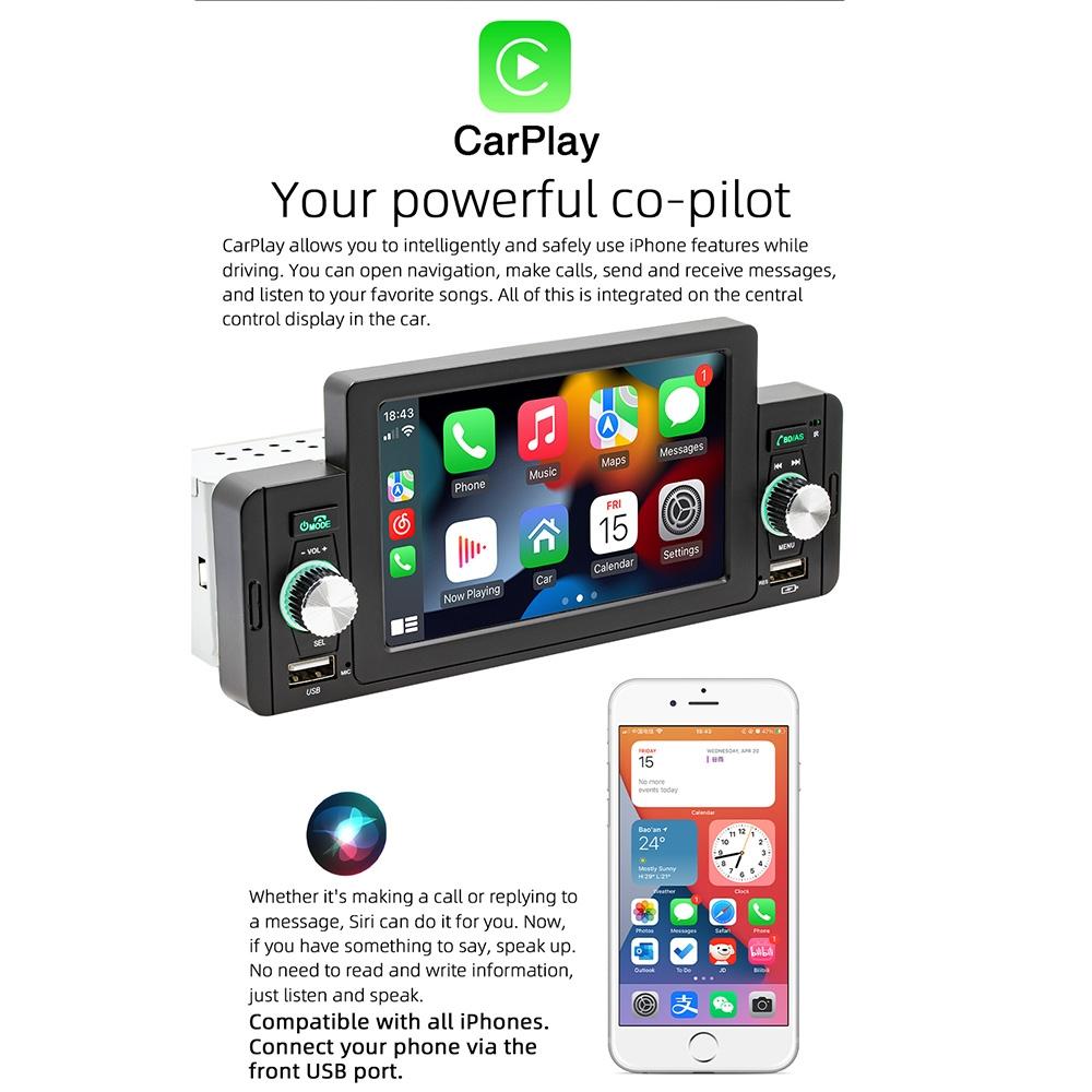 5 Inch Car Bluetooth Mp5 Inch Player - Phone Mirror Link Steering Wheel Control