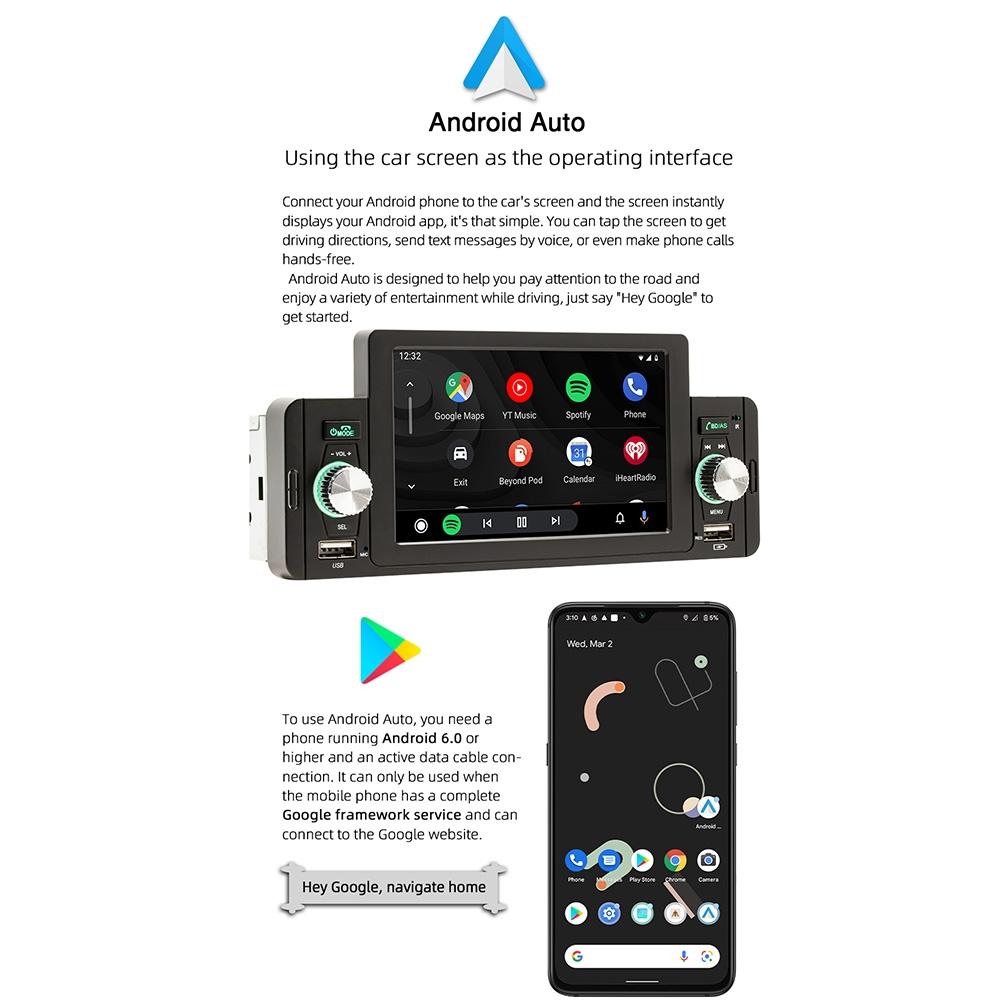 5 Inch Car Bluetooth Mp5 Inch Player - Phone Mirror Link Steering Wheel Control