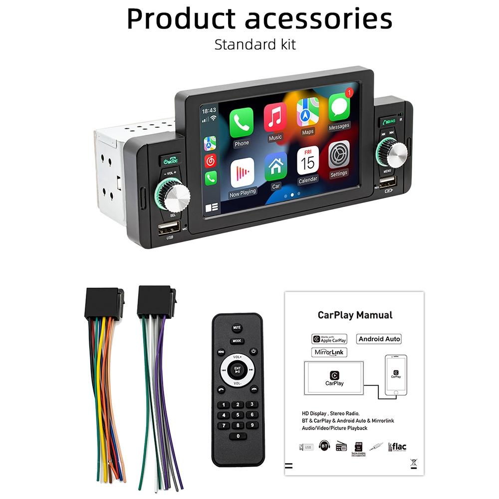 5 Inch Car Bluetooth Mp5 Inch Player - Phone Mirror Link Steering Wheel Control