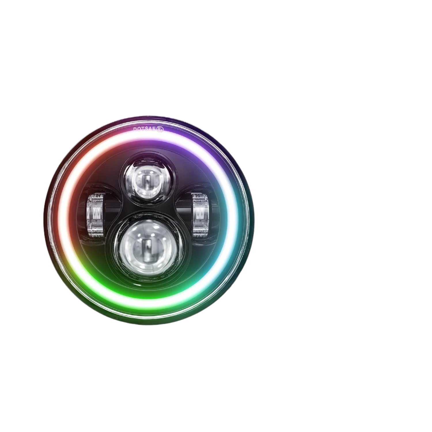 7 Inch Car Colorful Round Angel Eye Headlight