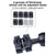 Universal Car Seat Mount for Action Cameras - 25mm Ballhead with Tripod Adapter