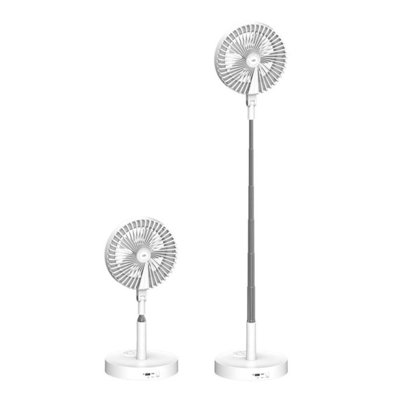 Multi-function Rechargeable Fan Lamp with Telescopic Bracket