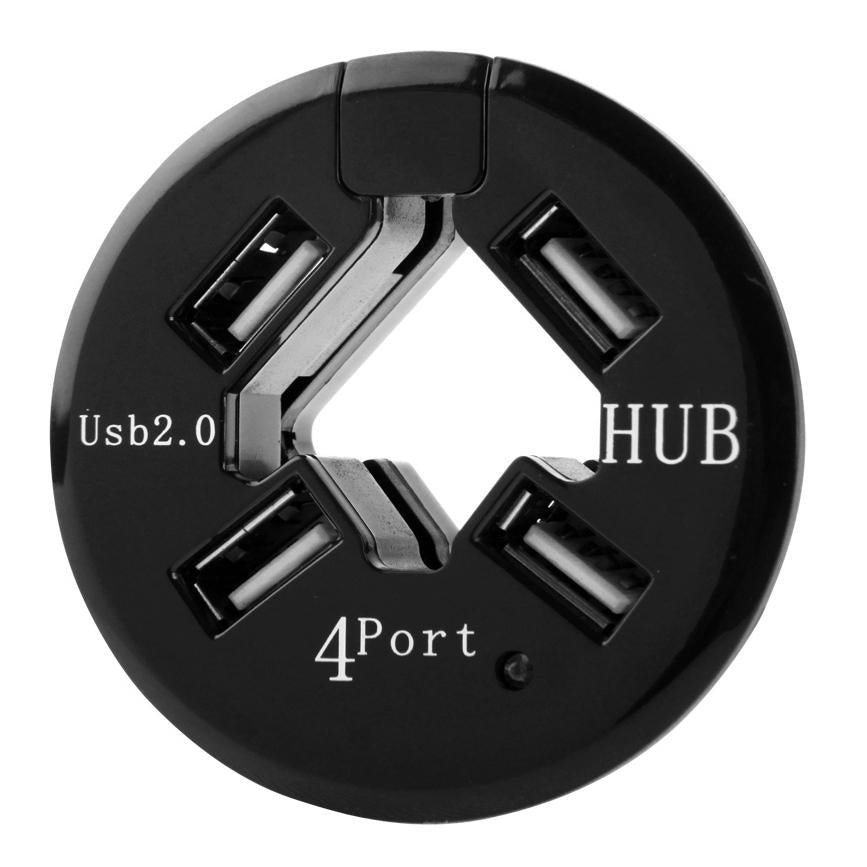 4-Port Usb 2.0 Hub With Anti-Dust Cup