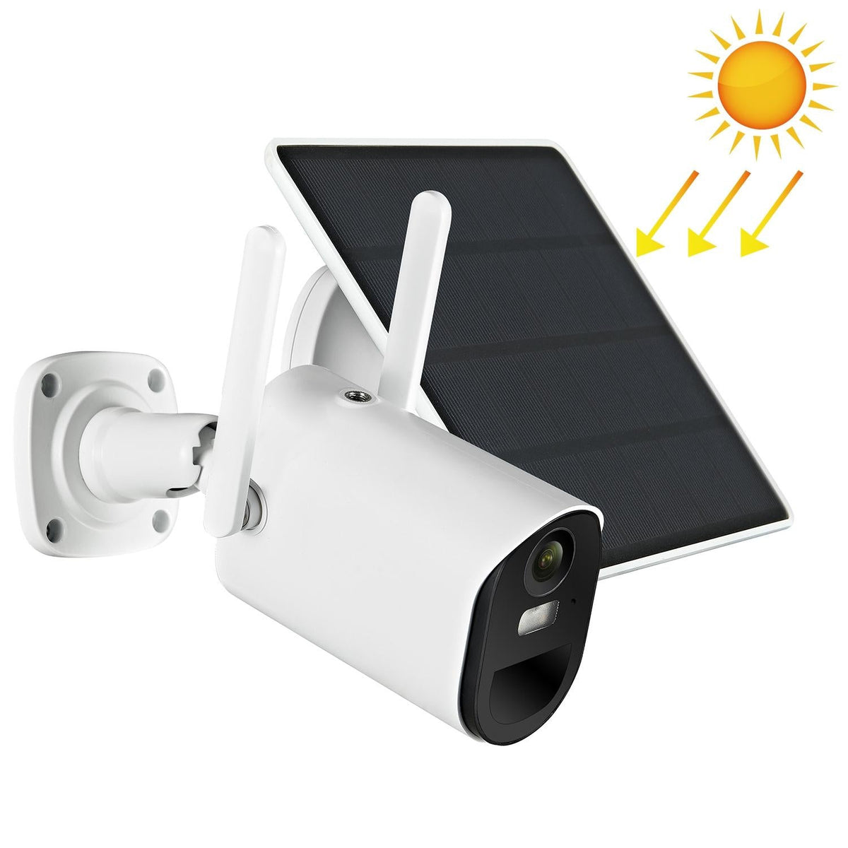 Solar-Powered Wifi Camera 1080P Hd Motion Detection Night Vision 2-Way Audio Tf Card