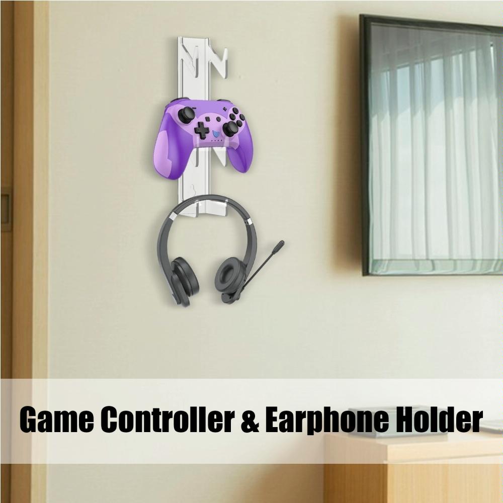 Acrylic Wall Mount for Game Controller and Headphones
