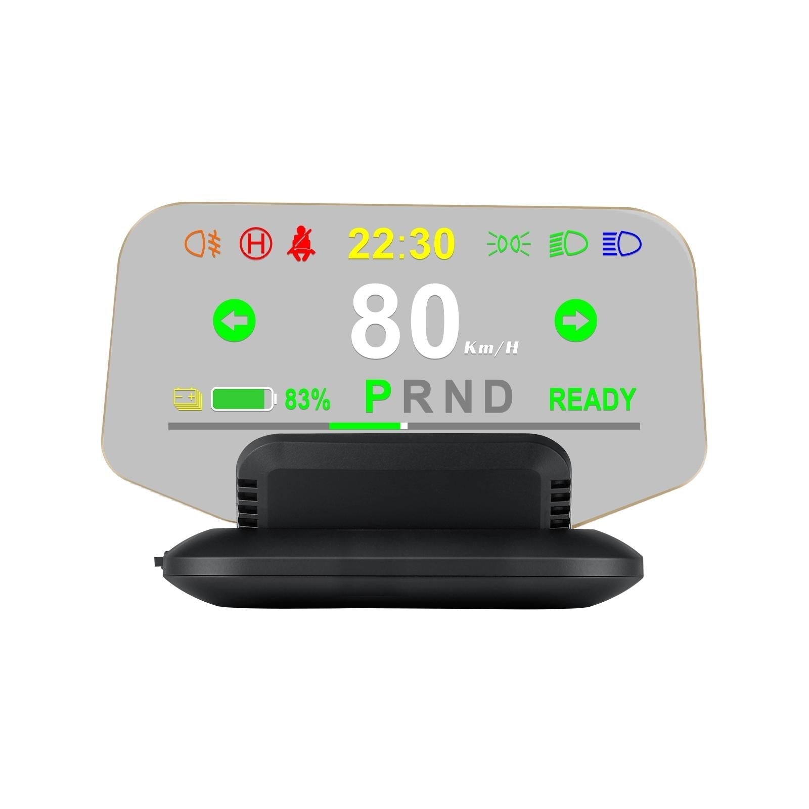 5.1 Inch Car Hud Display For Tesla Model 3 / Y Overspeed Alarm & Battery Percentage