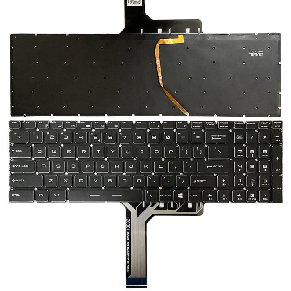 Backlit Laptop Keyboard for Msi Steel Series - us Version