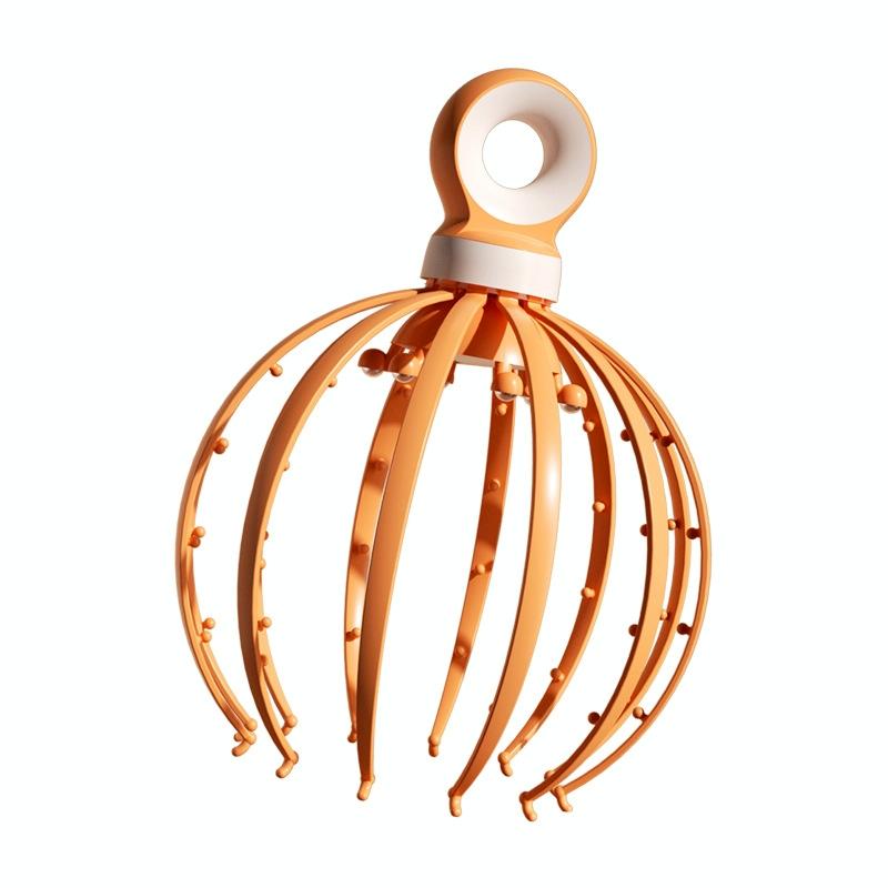 12 Claw Scalp Massager Relaxing Head Meridian Massage Tool Blue