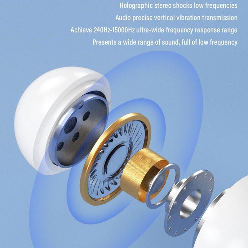 Touch Bone Conduction Bluetooth Earphone with Charging Warehouse - Ear Clip Type - Purple