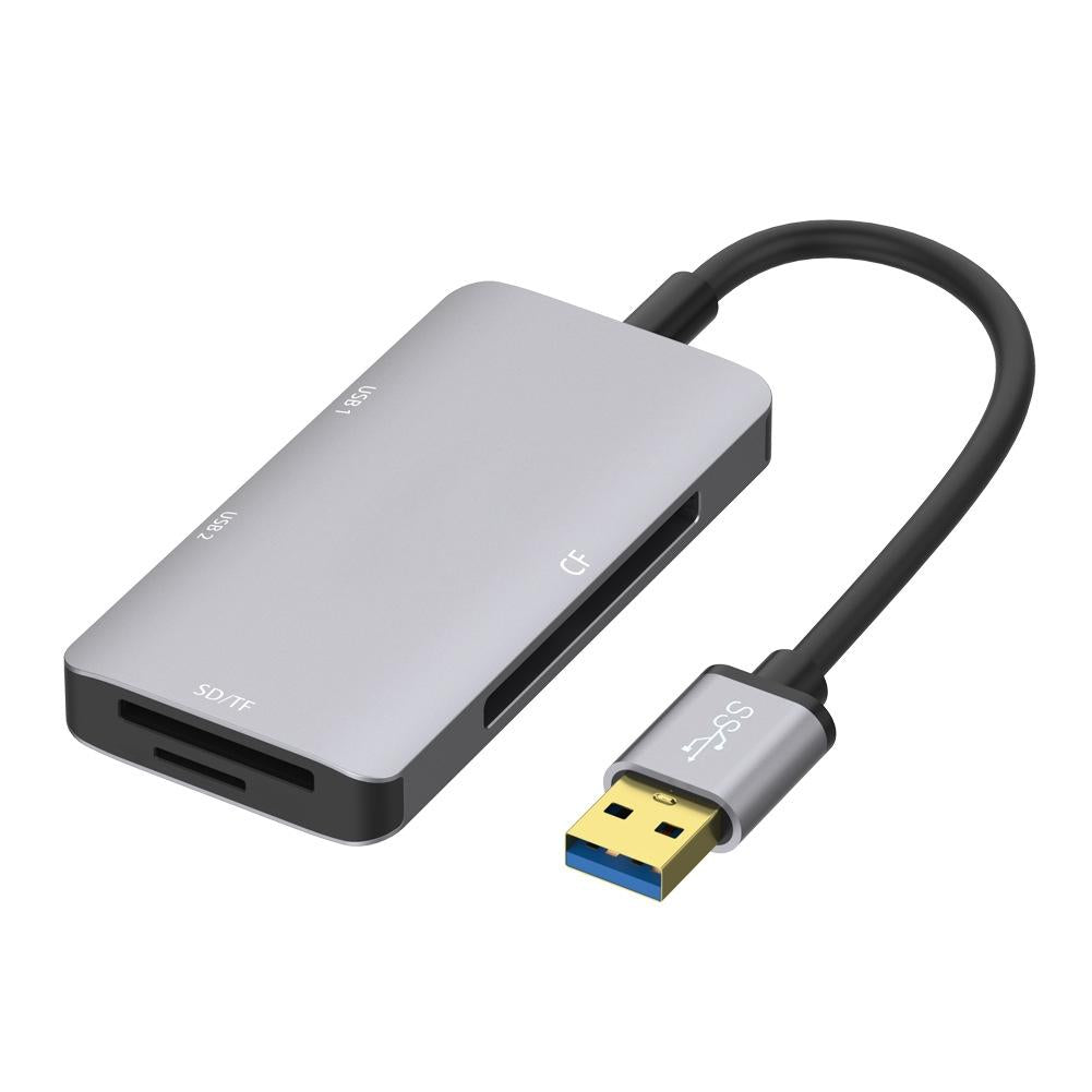 Usb3.0 Hub With Cf Sd Tf Card Reader Onten 8107