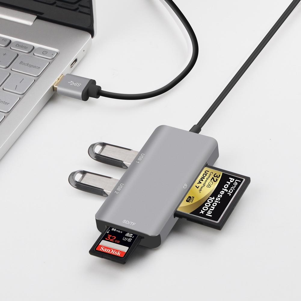 Usb3.0 Hub With Cf Sd Tf Card Reader Onten 8107