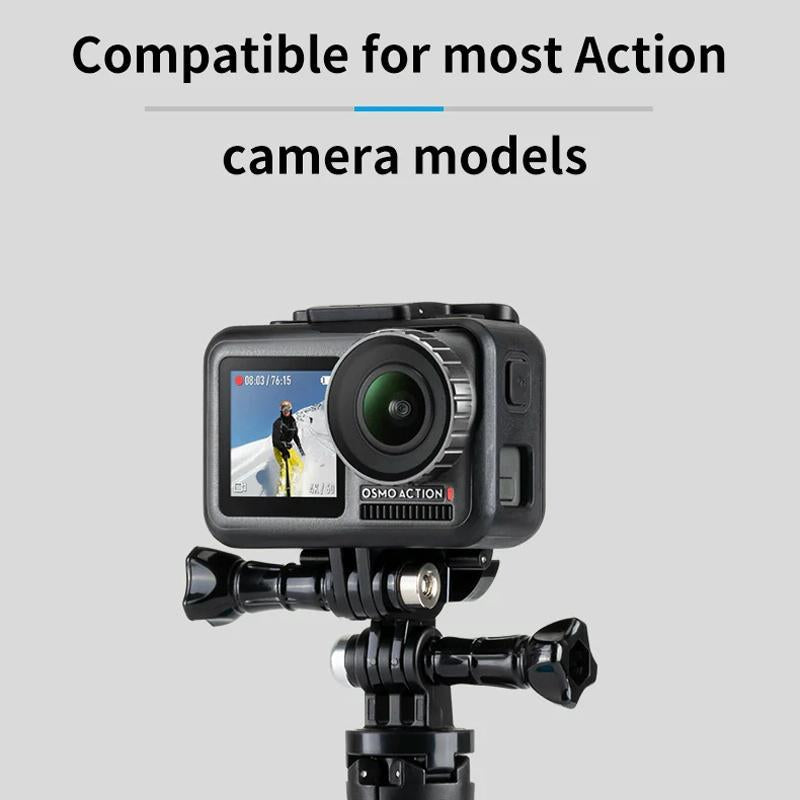 Double Head J Buckle Backpack Mount For Sports Cameras